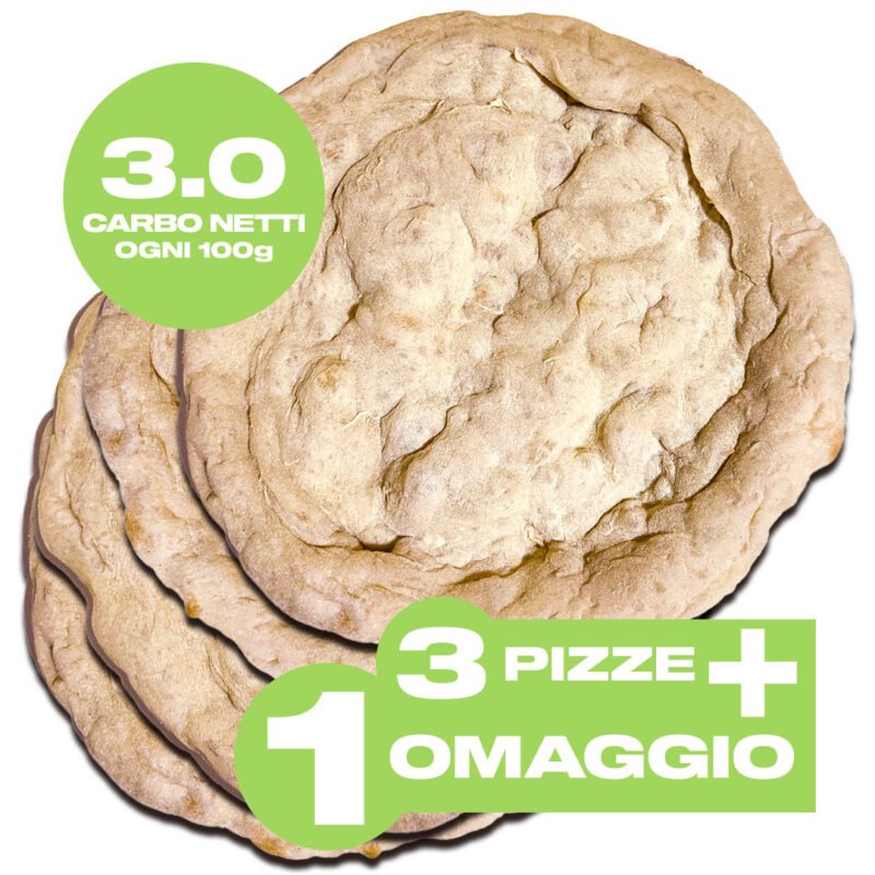 KETOPIZZA Base per Pizza Low Carb 4x3