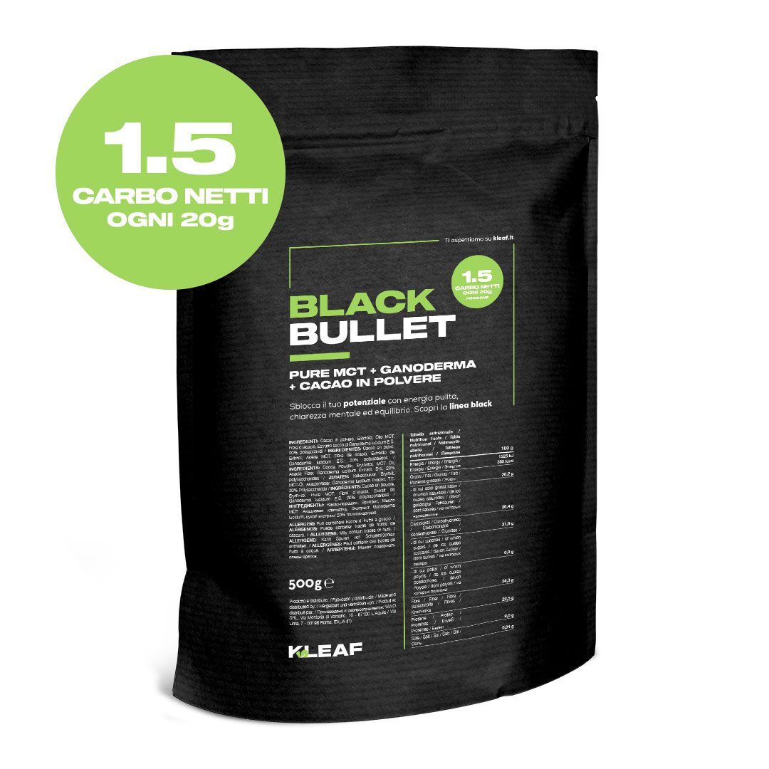 BLACK BULLET Pure MCT + Ganoderma + Cacao